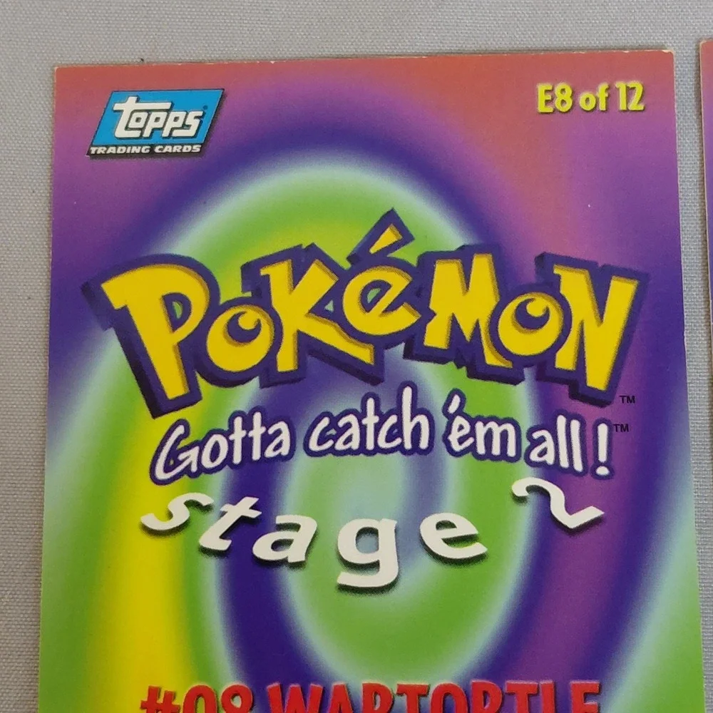 1999 Topps Pokemon First Movie EVOLUTION LOT Venusaur E3 Wartortle E8 Ivysaur E2